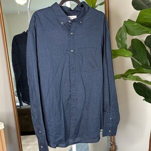 Old Navy Dark Blue Casual Button-Down Shirt